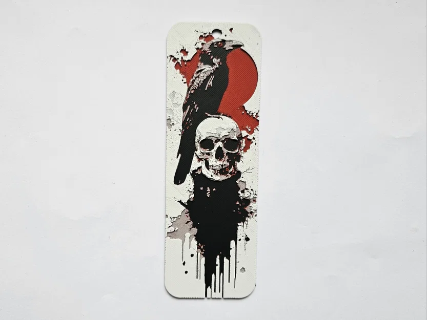 Raven & Skull - Bookmark (Dấu trang Quạ & Đầu lâu) - Image 2