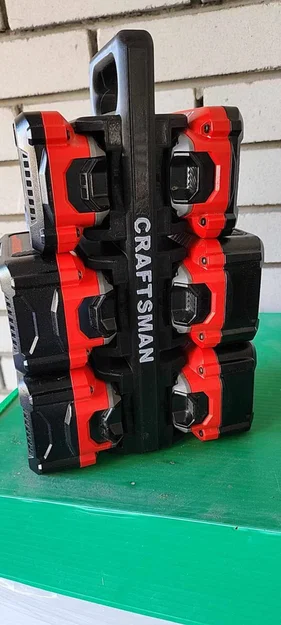 Khay xách pin 6 ngăn Craftsman 20V - Phụ kiện in 3D hữu ích - Image 2