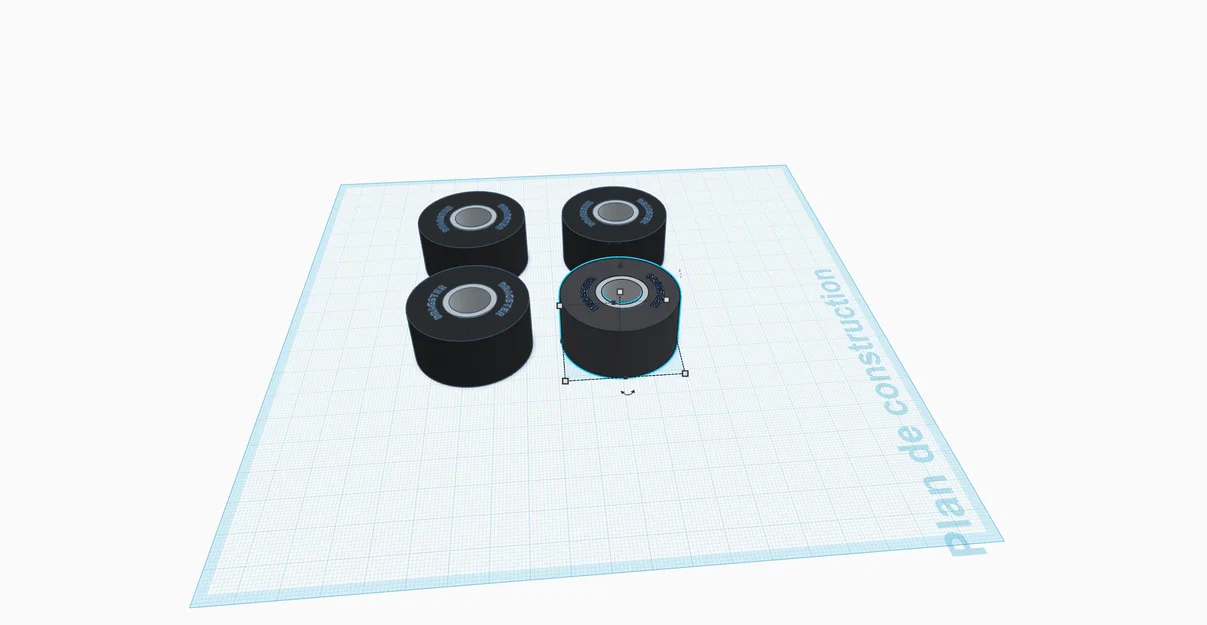Mô hình bánh xe Dragster in 3D cho xe đua mô hình - Image 1
