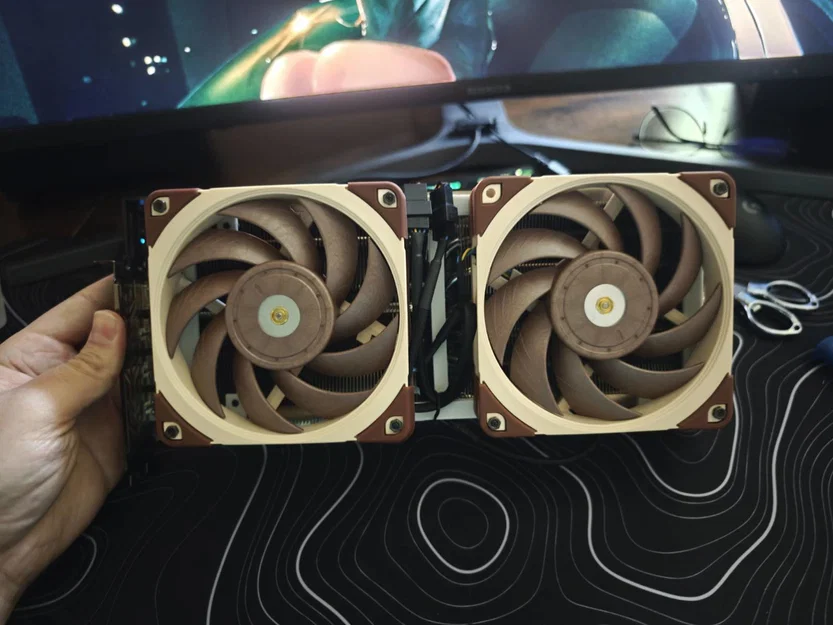 Bracket quạt 120mm cho ASRock RX7900XTX Phantom Gaming - Image 2