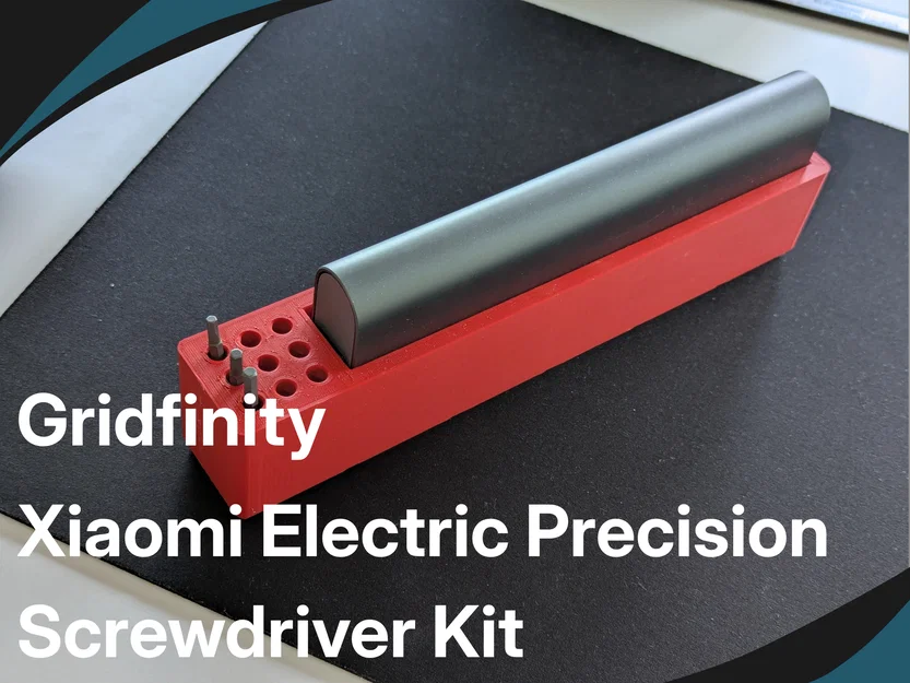 Khay 3D Gridfinity cho bộ tua vít điện Xiaomi Precision Screwdriver - Image 1