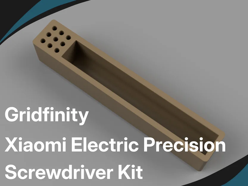 Khay 3D Gridfinity cho bộ tua vít điện Xiaomi Precision Screwdriver - Image 2