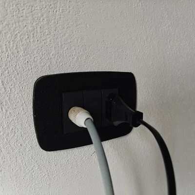 Mặt che ổ cắm 3 module tùy biến (Tương thích Bticino Living)