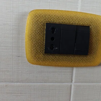 Mặt che ổ cắm 3 module tùy biến (Tương thích Bticino Living)