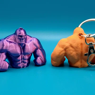 Mô hình móc khóa lực sĩ Strongman in 3D cá tính