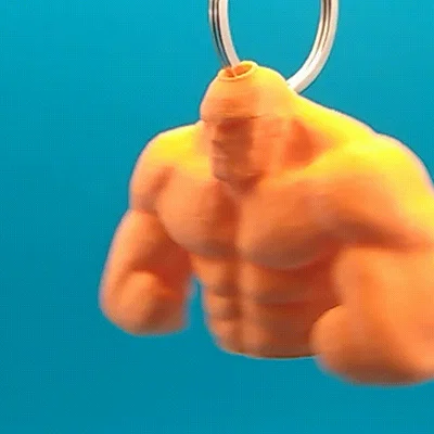 Mô hình móc khóa lực sĩ Strongman in 3D cá tính