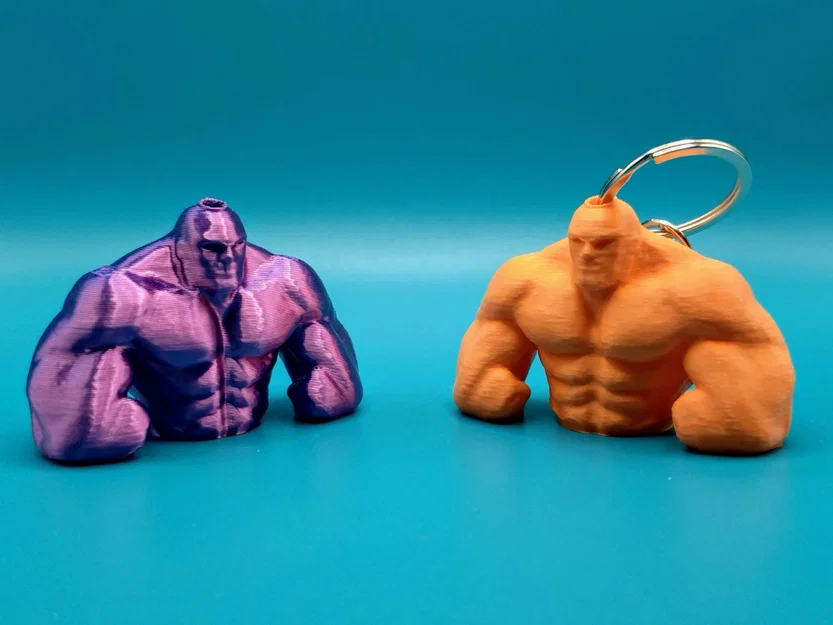Mô hình móc khóa lực sĩ Strongman in 3D cá tính - Image 3