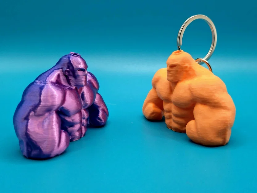 Mô hình móc khóa lực sĩ Strongman in 3D cá tính - Image 5