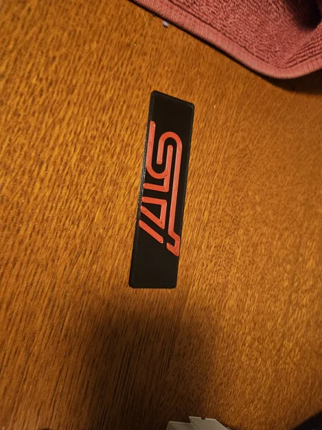 Logo STI in 3D tùy chỉnh cho thảm cốp xe Subaru WRX STI - Image 2