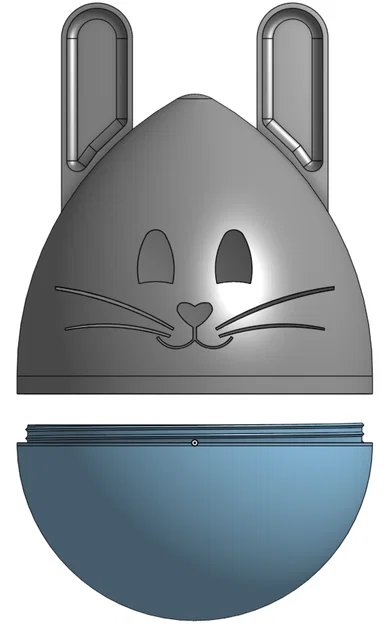 Mô hình Trứng Phục Sinh hình chú thỏ (Easter Bunny Egg) dễ thương - Image 5