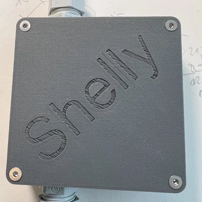 Hộp Junction Box cho Shelly Plus 1PM (gắn tường) 80x80mm