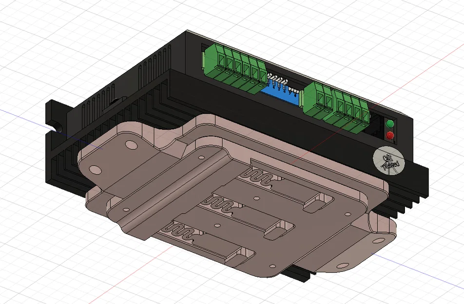 Ngàm gắn DIN cho Stepper driver M3/M4 - Image 1
