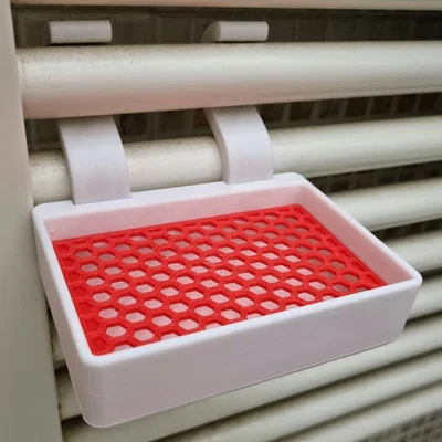 Khay đựng xà phòng treo bộ tản nhiệt in 3D tiện lợi