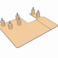 Kato Power Pack Plateau (Bệ gắn dưới bàn cho Power Pack & 3 turnout controller) - Thumbnail 4