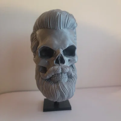 Mô hình hộp sọ phong cách sành điệu Hair Skull in 3D cực chất