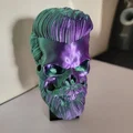 Mô hình hộp sọ phong cách sành điệu Hair Skull in 3D cực chất - Thumbnail 2