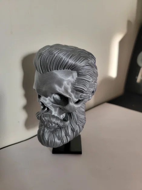 Mô hình hộp sọ phong cách sành điệu Hair Skull in 3D cực chất - Image 3