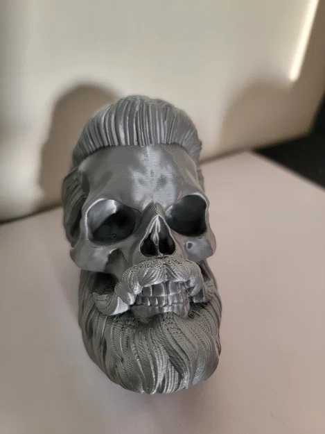 Mô hình hộp sọ phong cách sành điệu Hair Skull in 3D cực chất - Image 5
