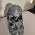 Mô hình hộp sọ phong cách sành điệu Hair Skull in 3D cực chất - Thumbnail 5