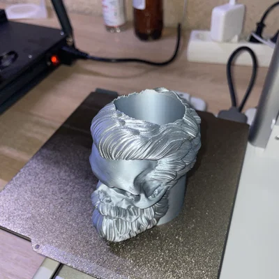 Mô hình hộp đựng đồ Barber Skull cá tính cho tiệm tóc