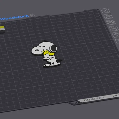 Móc khóa 3D Snoopy và Woodstock: Hướng dẫn in chi tiết