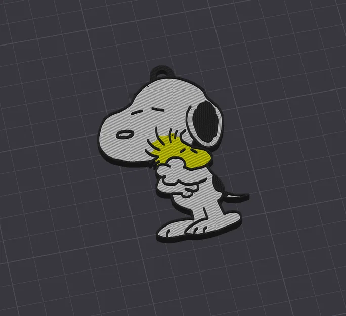 Móc khóa 3D Snoopy và Woodstock: Hướng dẫn in chi tiết - Image 3