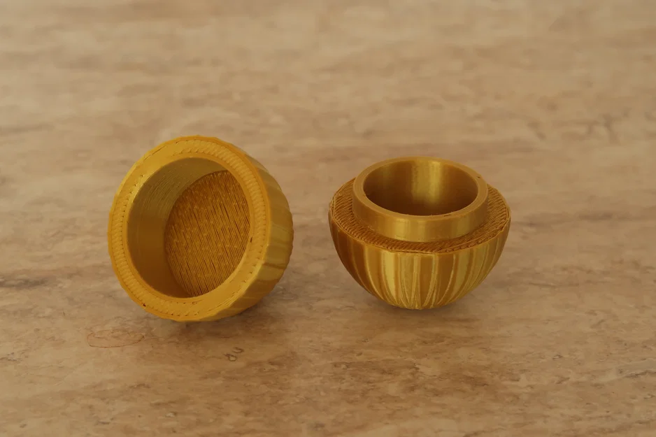 Mẫu in 3D quả trứng vàng có ngăn chứa quà tặng bí mật đẹp mắt - Image 2