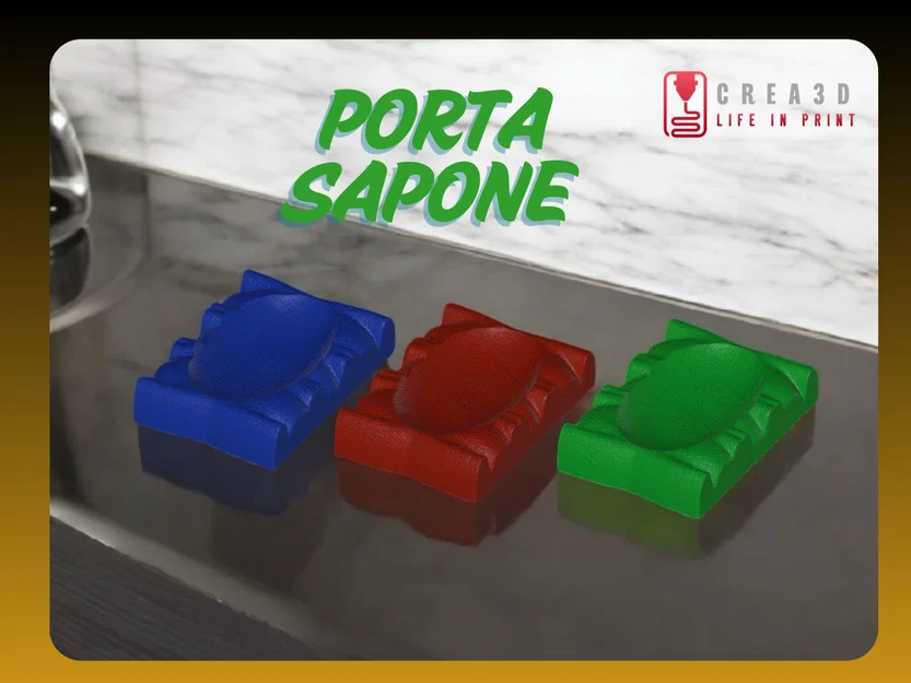 Khay đựng xà phòng 3D - Porta Sapone tinh tế cho phòng tắm - Image 1