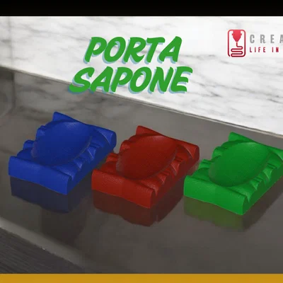 Khay đựng xà phòng 3D - Porta Sapone tinh tế cho phòng tắm