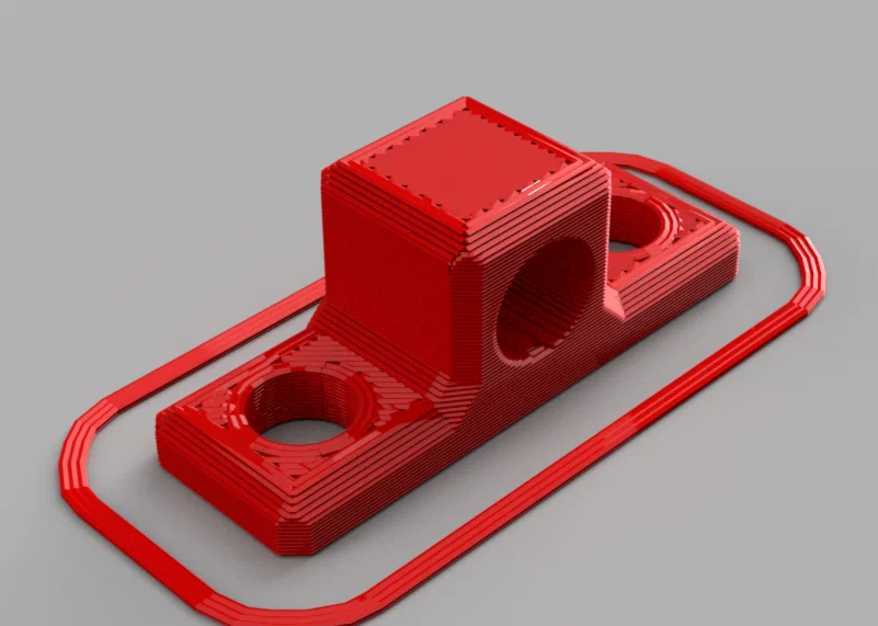 Ngàm gắn connector ống Bowden cho nhôm định hình (aluminum extrusion) - Image 1