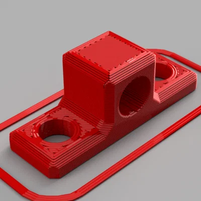 Ngàm gắn connector ống Bowden cho nhôm định hình (aluminum extrusion)