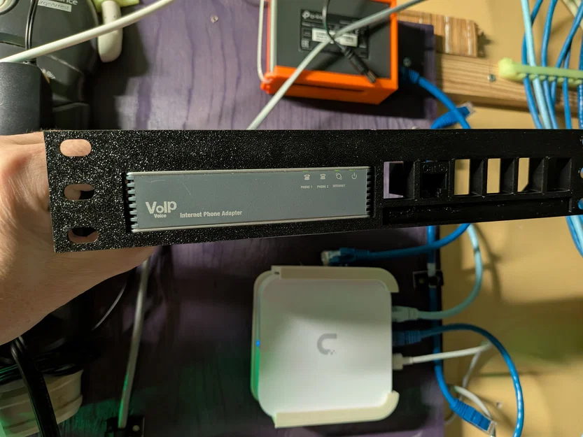 Giá đỡ Rack Mount 10 inch cho Linksys PAP2 kèm 6 khe Keystone - Image 3