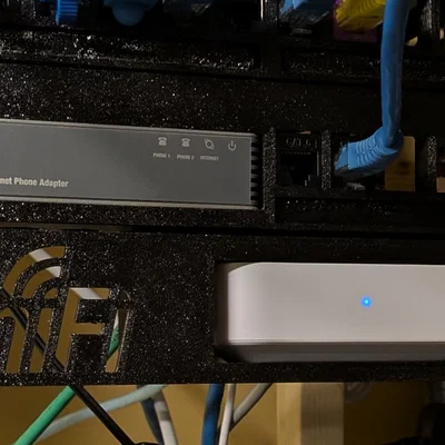 Giá đỡ Rack Mount 10 inch cho Linksys PAP2 kèm 6 khe Keystone