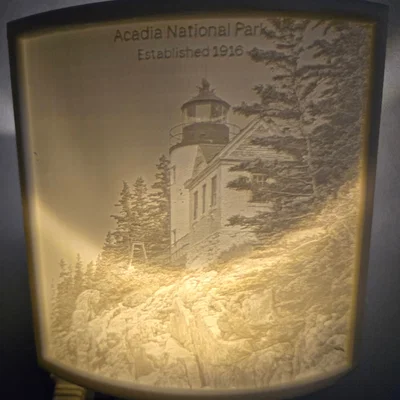 Lithophane đèn ngủ Acadia National Park (Bar Harbor Lighthouse)