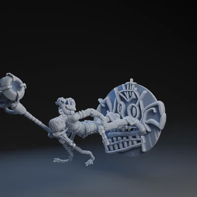 Mô hình 3D Jinx trong series Arcane - Chi tiết và sống động