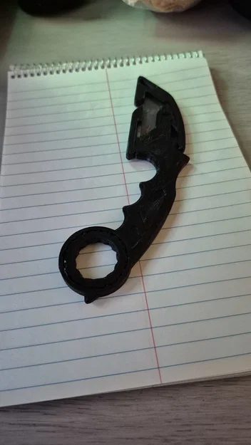 Mô hình dao Karambit GRZ xoay mượt với ổ bi PIP (Print-in-Place) - Image 1