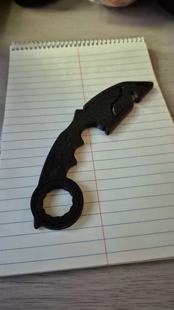 Mô hình dao Karambit GRZ xoay mượt với ổ bi PIP (Print-in-Place) - Image 2