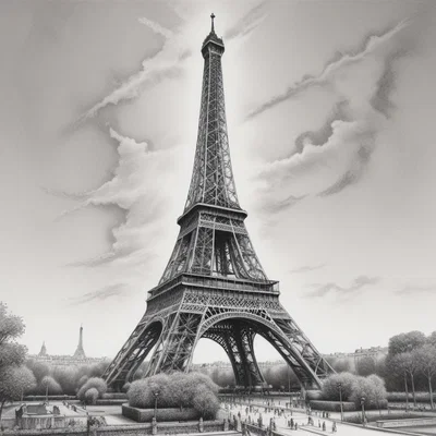 Hueforge Eifeltower Wallart – Tranh treo tường