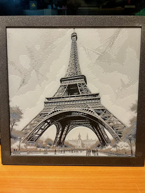 Hueforge Eifeltower Wallart – Tranh treo tường - Image 2