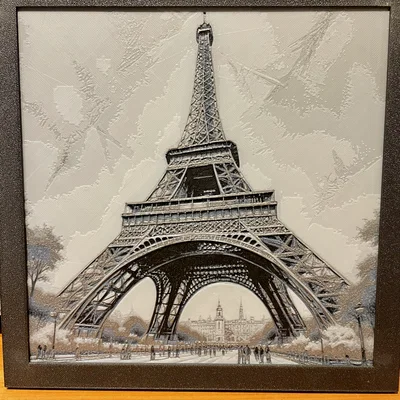 Hueforge Eifeltower Wallart – Tranh treo tường