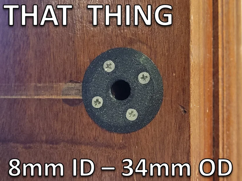 Ốp bảo vệ chốt khóa cửa - 8mm ID - 34mm OD - Image 1