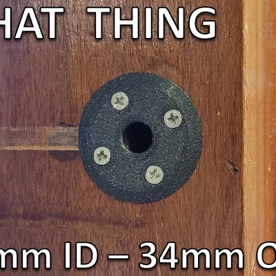 Ốp bảo vệ chốt khóa cửa - 8mm ID - 34mm OD
