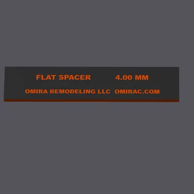 Miếng căn lắp ngăn kéo phẳng (Flat drawer setup spacers)