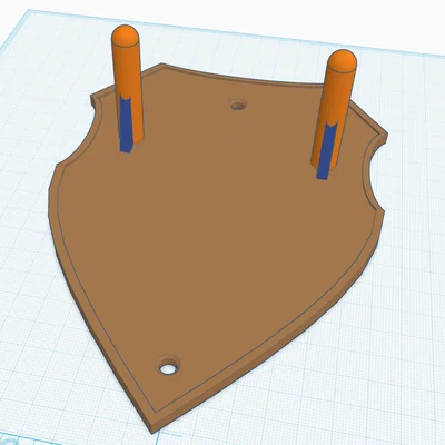 Giá treo kiếm 3D gắn tường cực chất phong cách Witcher