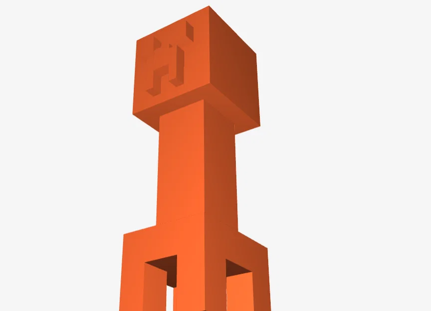 Mô hình Creeper trang trí Minecraft - File in 3D cực chất - Image 1