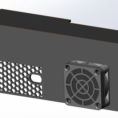 Nắp Buddy Box Prusa XL có quạt, dùng spring contacts, không cần đi dây vào máy
