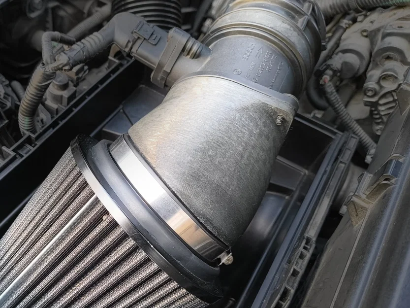 Adapter lọc gió cone 102mm cho Volvo V70 D5 (P2) (chuyển từ airbox zin) - Image 1