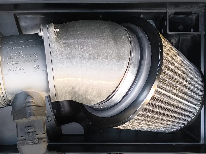 Adapter lọc gió cone 102mm cho Volvo V70 D5 (P2) (chuyển từ airbox zin) - Image 2