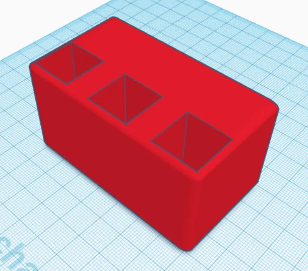 Giá treo bàn chải đánh rỉ sét 3 ngăn - Phụ kiện in 3D tiện ích - Image 2
