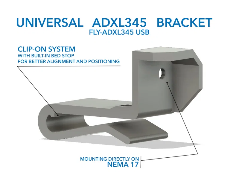 Ngàm universal ADXL345 (universal ADXL345 bracket) cho Klipper - Image 1
